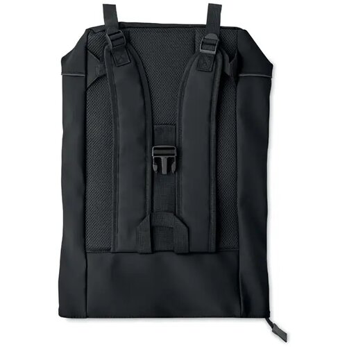 Laptop 15" rolltop pu rugzak Laptosa Zwart