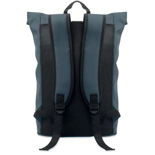 Laptop 15" rolltop pu rugzak Laptosa Kobaltblauw