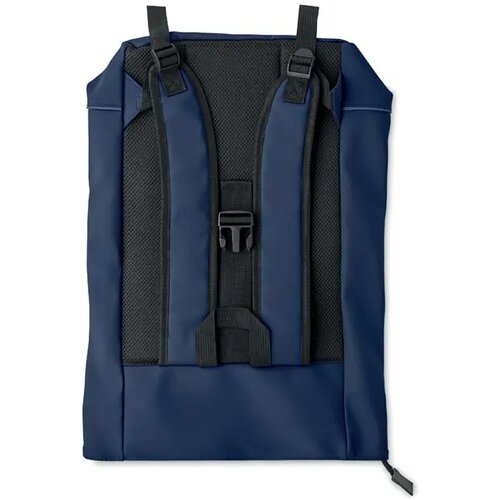Laptop 15" rolltop pu rugzak Laptosa Blauw