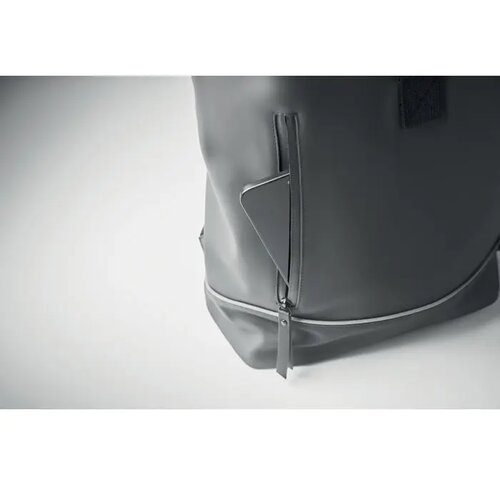 Laptop 15" rolltop pu rugzak Laptosa Grijs
