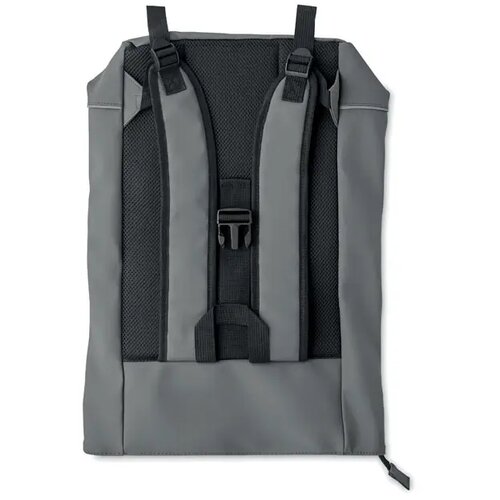 Laptop 15" rolltop pu rugzak Laptosa Grijs