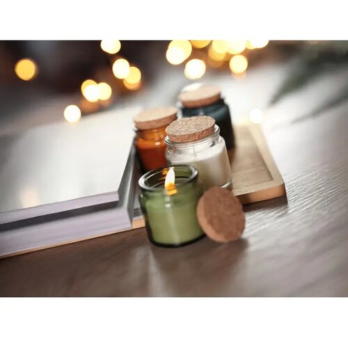 Plantaardige waskaars 70gr Valo beige
