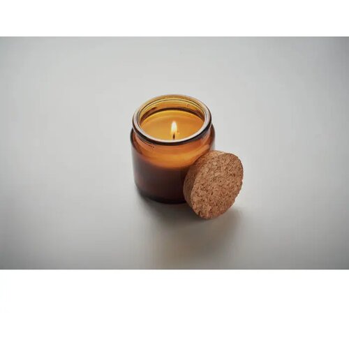 Plantaardige waskaars 70gr Valo bruin
