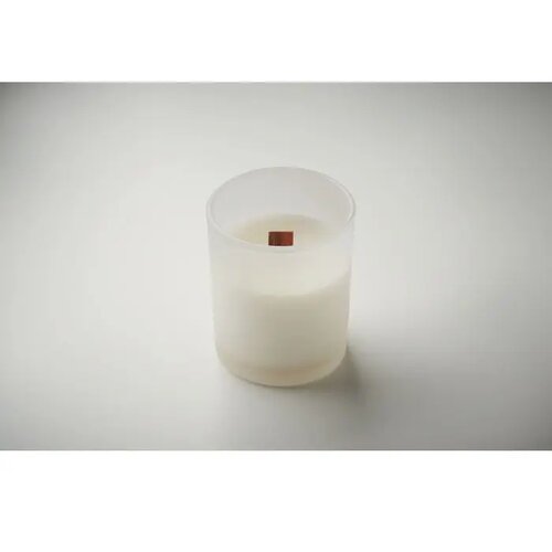 Plantaardige waskaars 80gr Kivas wood wit