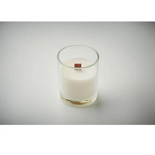Plantaardige waskaars 80gr Kivas wood transparant