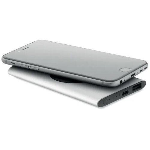 Power bank 5000mah 15w Powerplus mat zilver