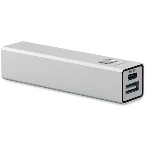 Powerbank 2600 mah Poweraluc mat zilver