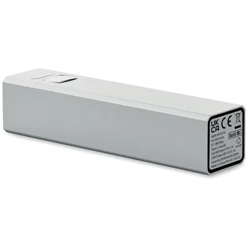 Powerbank 2600 mah Poweraluc mat zilver