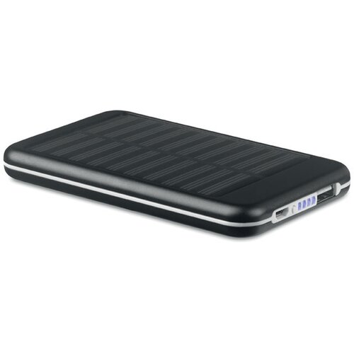 Powerbank 4000 mah Solarflat zwart