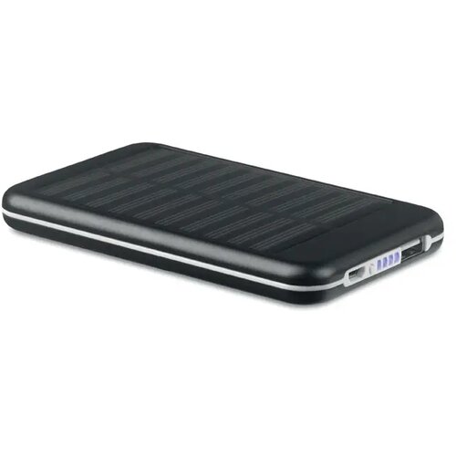 Powerbank 4000 mah Solarflat zwart