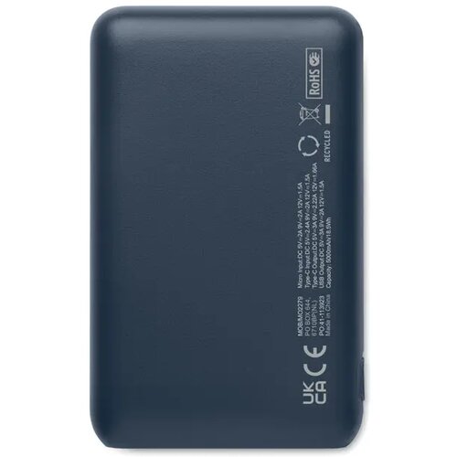Powerbank 5000 mah Power52c marineblauw