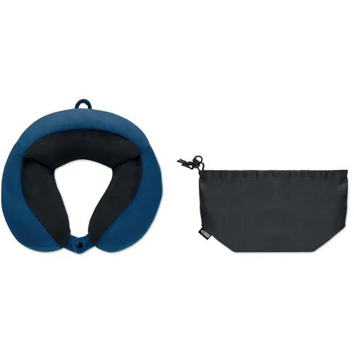 Reiskussen van schuim Hedrest blauw