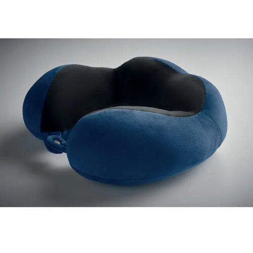Reiskussen van schuim Hedrest blauw