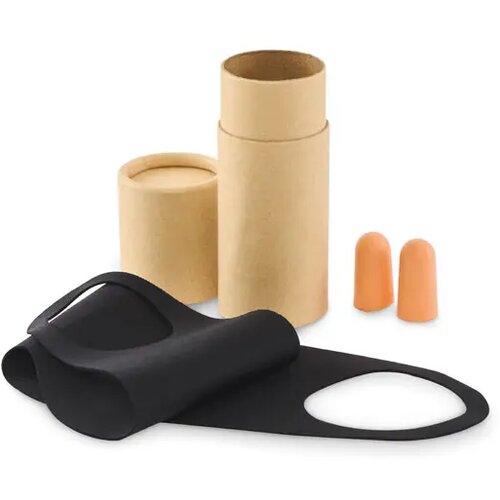 Reisset in kartonnen koker Maskset beige