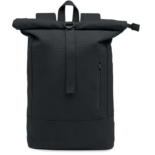 Rolltop 15 inch laptop rugzak Koper roll zwart