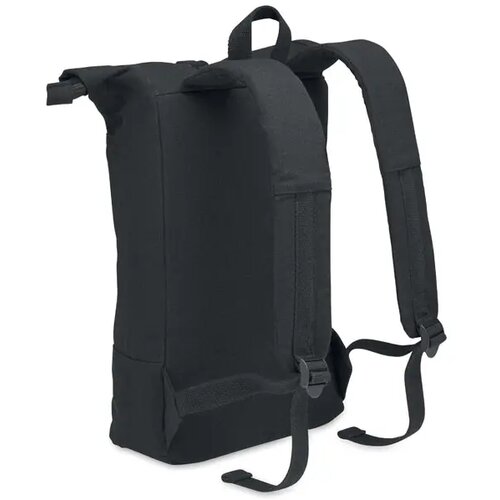 Rolltop 15 inch laptop rugzak Koper roll zwart
