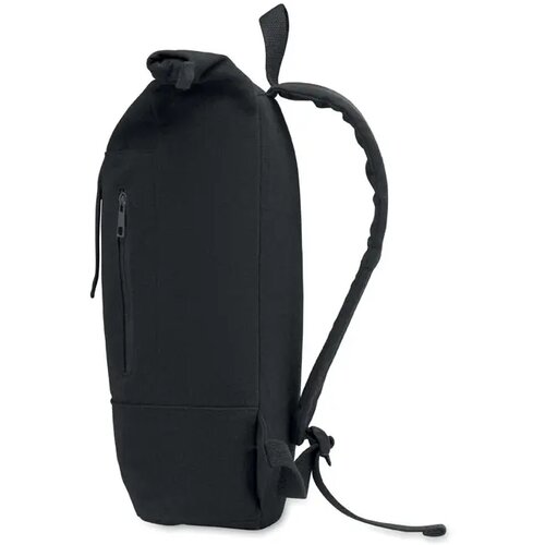 Rolltop 15 inch laptop rugzak Koper roll zwart