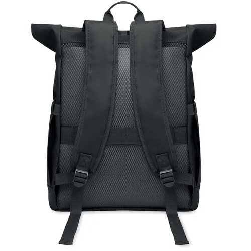 Rolltop laptop rugzak Bangkok Zwart