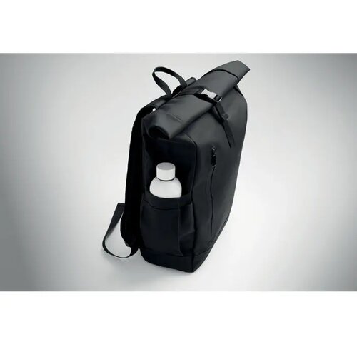 Rolltop laptop rugzak Bangkok Zwart