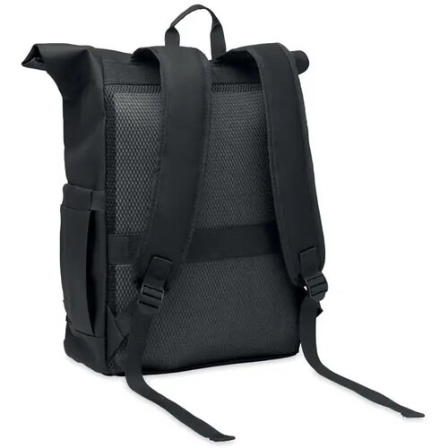 Rolltop laptop rugzak Bangkok Zwart