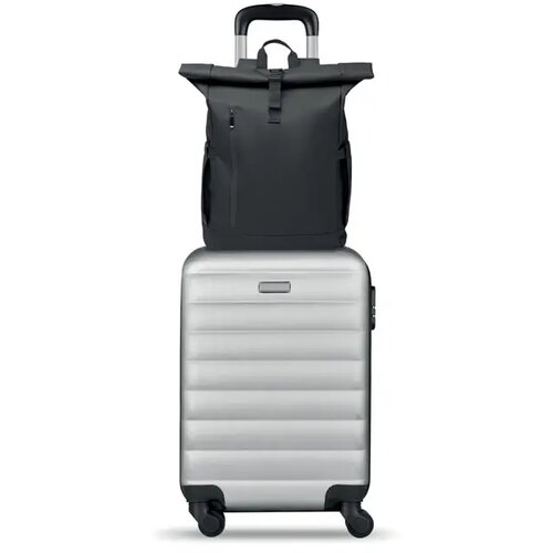 Rolltop laptop rugzak Bangkok Zwart