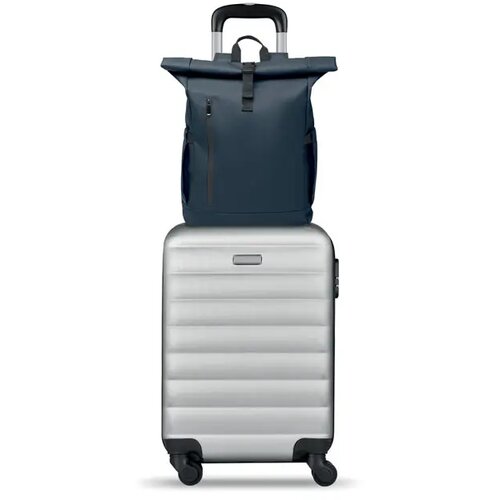 Rolltop laptop rugzak Bangkok Blauw