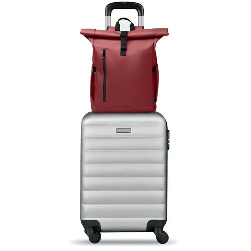 Rolltop laptop rugzak Bangkok Bordeaux