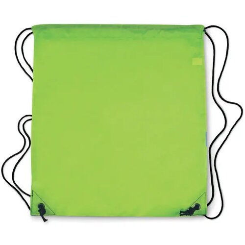 Rugzak met koord Stripe neon geel