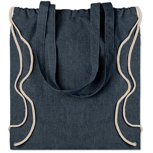 Rugzakje met koord Moira duo blauw
