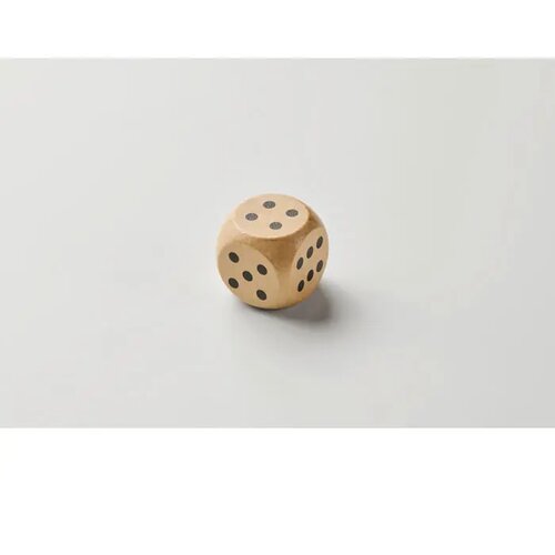 Schima houten dobbelsteen 3cm Dadin hout