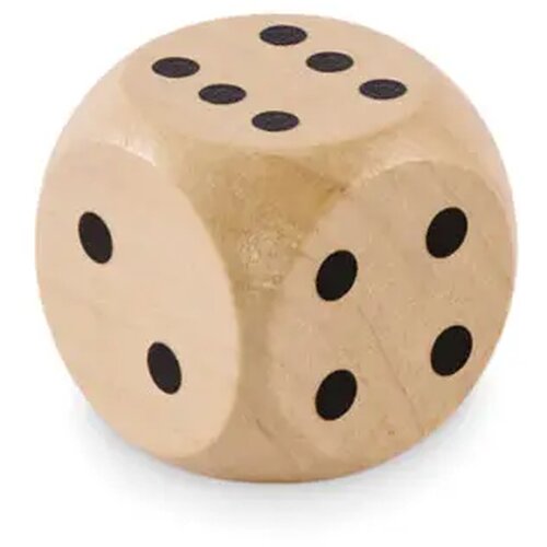 Schima houten dobbelsteen 3cm Dadin hout
