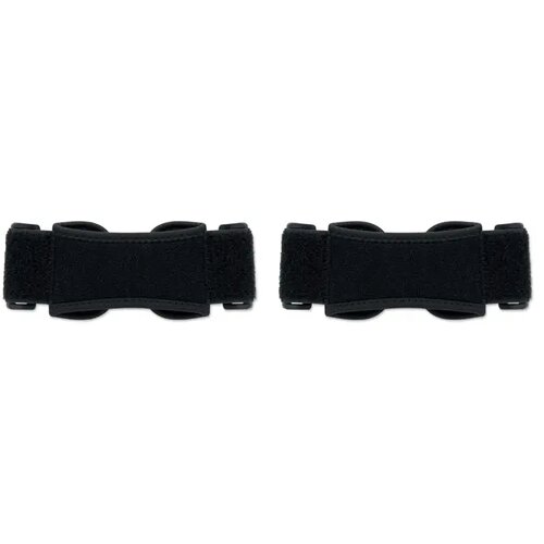 Set van 2 sport-kniebandages Stabil zwart