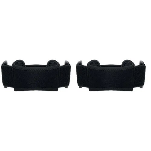 Set van 2 sport-kniebandages Stabil zwart
