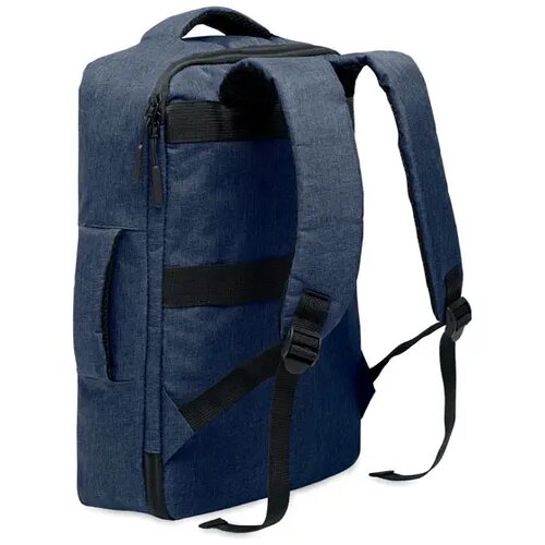 Smalle 15 inch laptop rugzak Laugar marineblauw