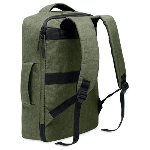 Smalle 15 inch laptop rugzak Laugar legergroen