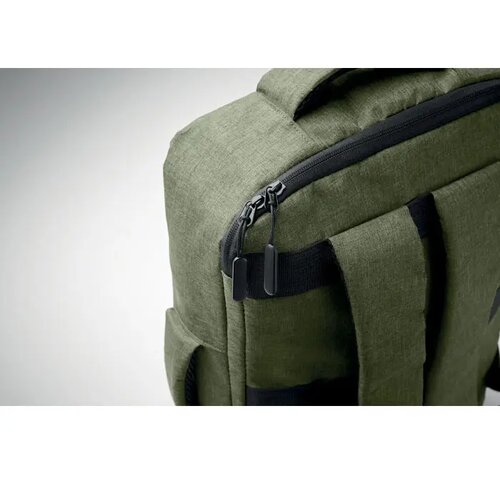 Smalle 15 inch laptop rugzak Laugar legergroen