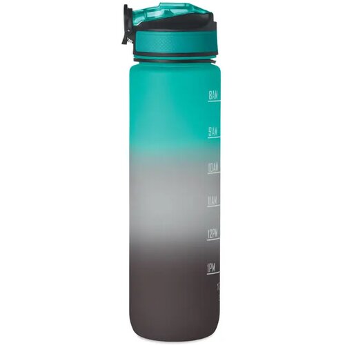 Sportwaterfles rpet 1l Activate zwart/blauw