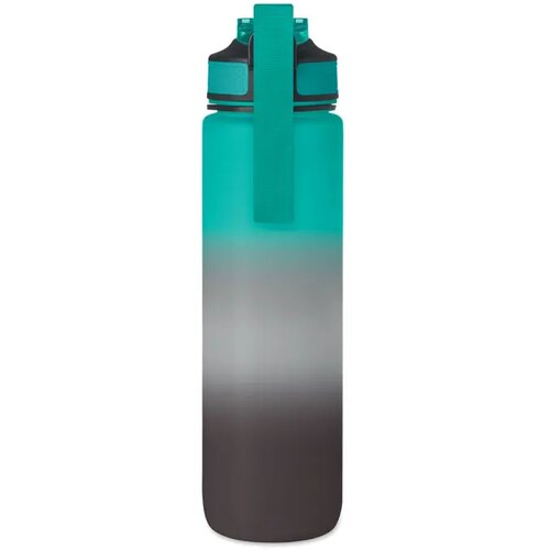 Sportwaterfles rpet 1l Activate zwart/blauw