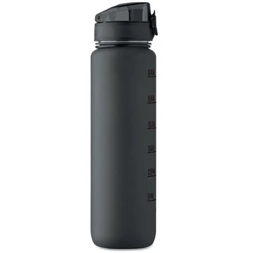 Sportwaterfles rpet 1l Isforden mark zwart