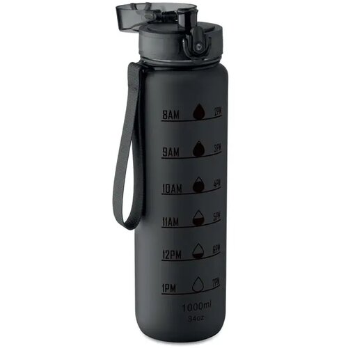 Sportwaterfles rpet 1l Isforden mark zwart
