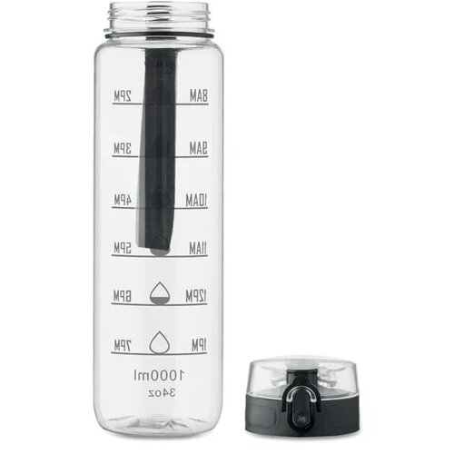 Sportwaterfles rpet 1l Isforden mark transparant