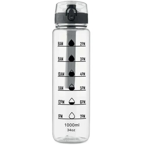 Sportwaterfles rpet 1l Isforden mark transparant