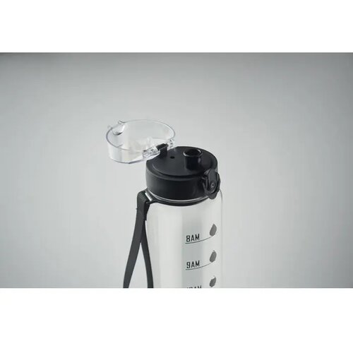 Sportwaterfles rpet 1l Isforden mark transparant