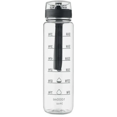 Sportwaterfles rpet 1l Isforden mark transparant