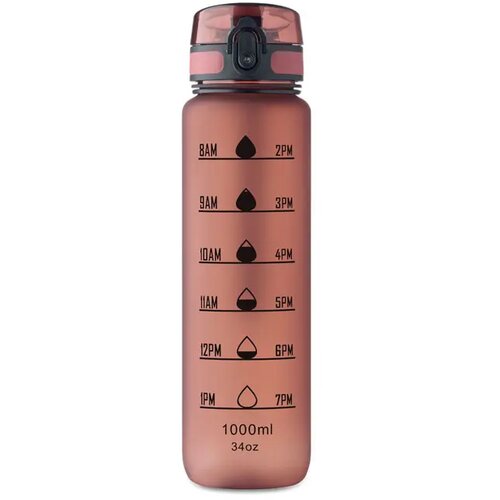 Sportwaterfles rpet 1l Isforden mark bordeaux