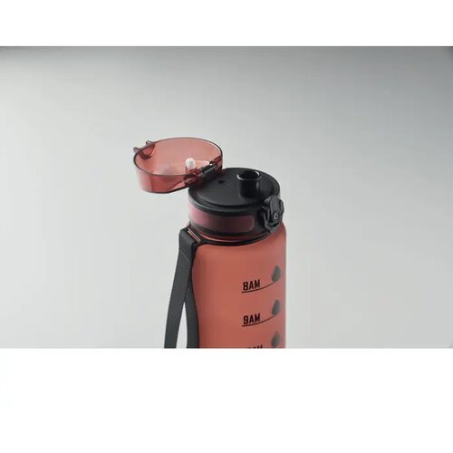 Sportwaterfles rpet 1l Isforden mark bordeaux