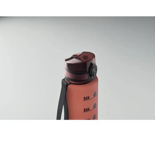 Sportwaterfles rpet 1l Isforden mark bordeaux