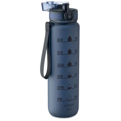 Sportwaterfles rpet 1l Isforden mark marineblauw