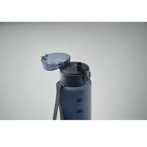 Sportwaterfles rpet 1l Isforden mark marineblauw