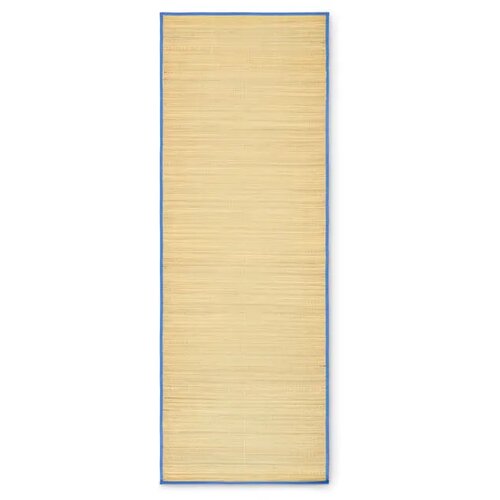 Strandmat van natuurlijk stro Rafia royal blauw